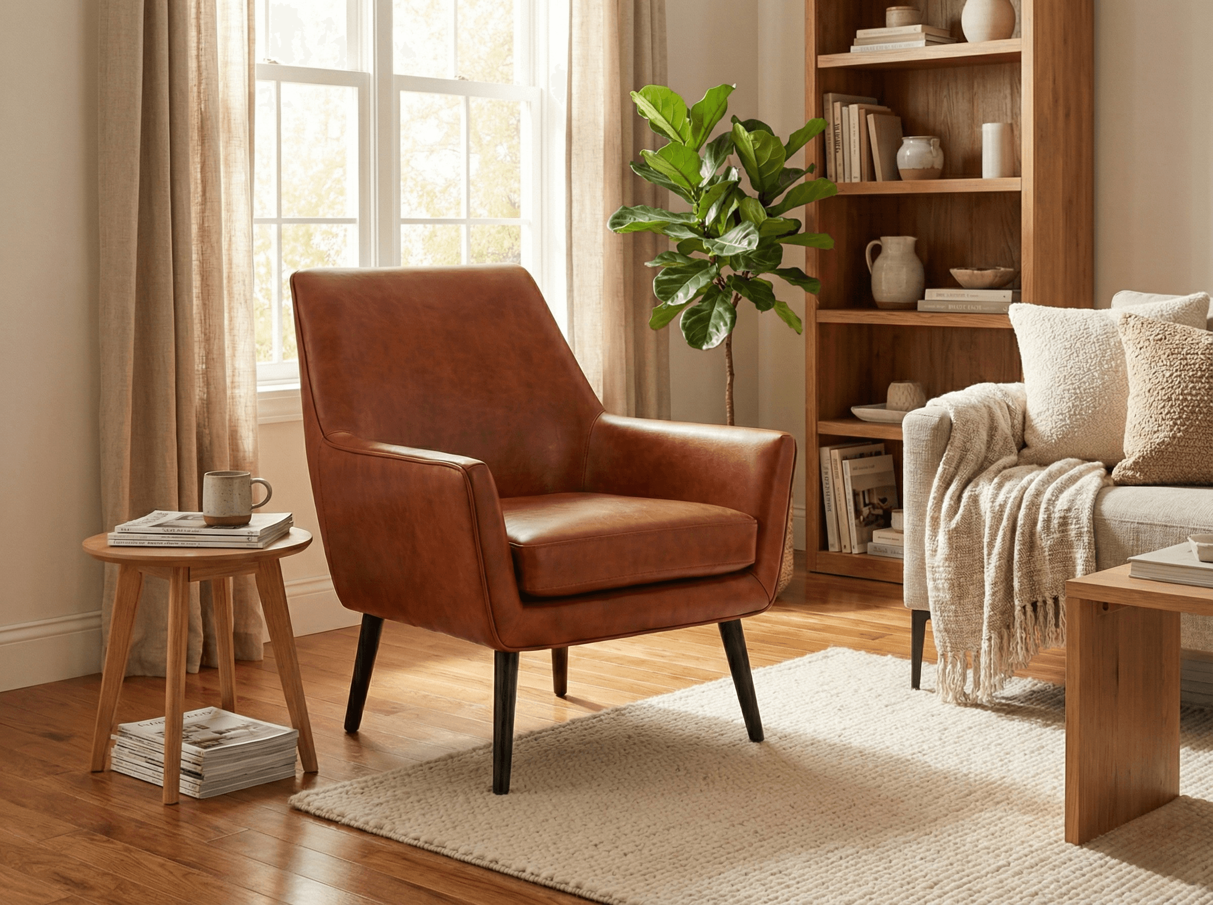 AI-generated lifestyle furniture scene